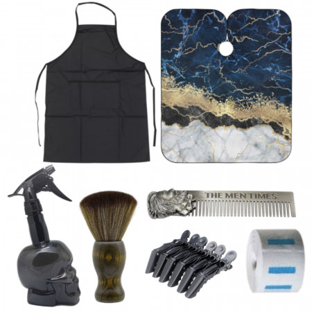 Set frizerie complet cu 7 accesorii barber shop SKYS4