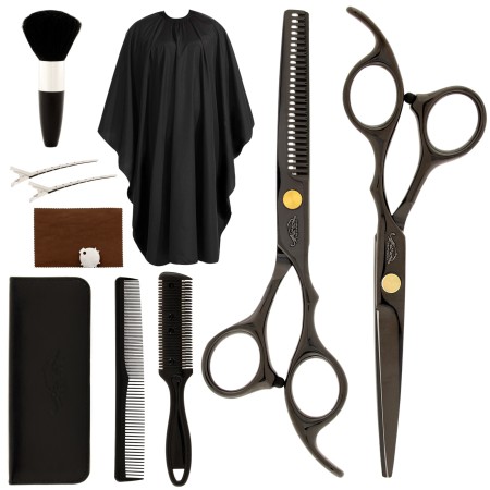 Set foarfeca de tuns si foarfeca de filat · Ghepard Black Line
