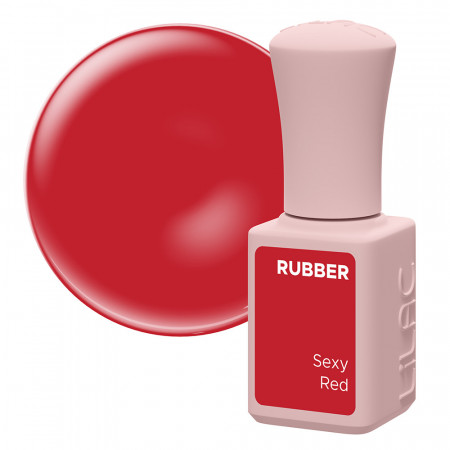 Oja semipermanenta Lilac Rubber Sexy Red 6 g