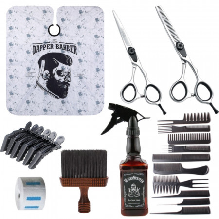 Set barber shop complet pentru frizerie, BarberWay, 8 piese