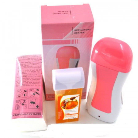Set epilare complet cu incalzitor ceara Roll on Rezerva ceara miere SER1