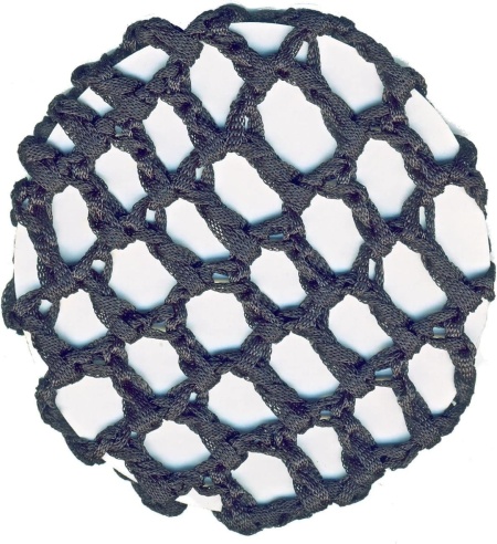 Plasa coc, neagra, pentru gimnastica, balet, dans, cu model
