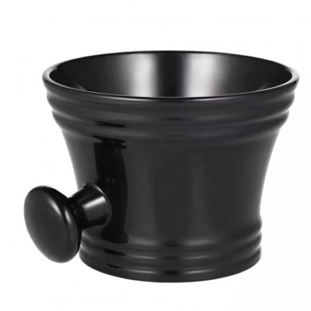 Bol mixare spuma pentru barbierit cu accesoriu de prindere negru