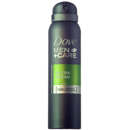 Deodorant antiperspirant spray Dove Extra Fresh pentru barbati, 150 ml