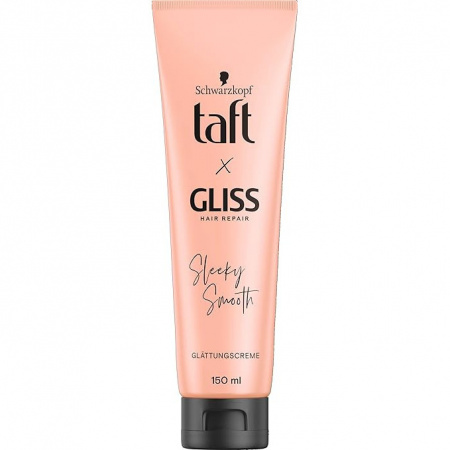 Crema pentru netezirea parului, Taft x Gliss, Sleeky Smooth, 150 ml
