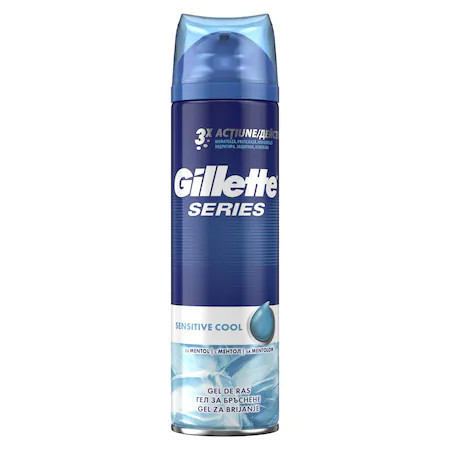 Gel de ras Gillette Series Sensitive Cool Gel, 200 ml