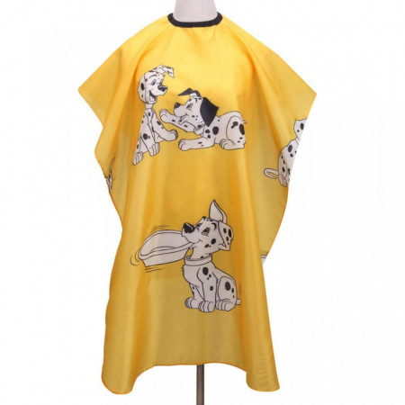 Pelerina tuns pentru copii galbena cu Catei dalmatieni