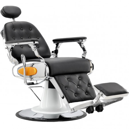 Scaun barber salon frizerie, inaltime reglabila, Negru SSB001