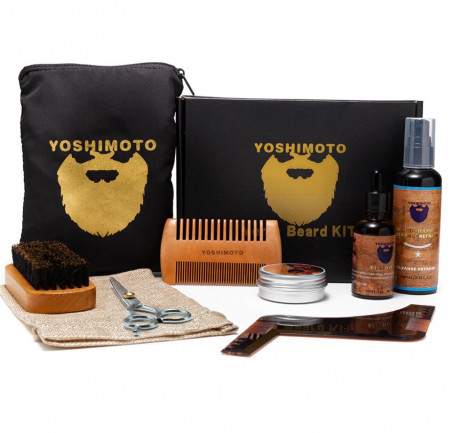 Set ingrijire barba si mustata pentru barbati YOSHIMOTO