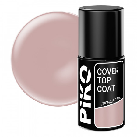 Top coat Piko, Cover Top, 7 ml, French Pink