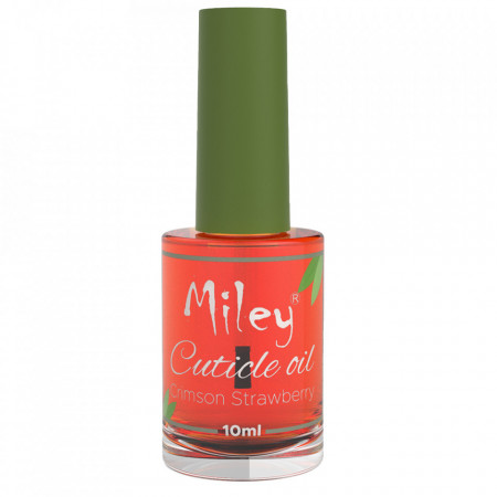 Ulei cuticule cu pensula, Miley, aroma Rubin orange, 10 ml
