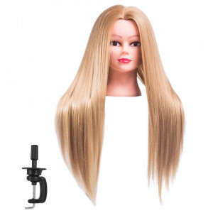 Cap practica manechin salon frizerie coafor Lung Des Sintetic 50cm Blond