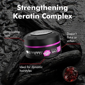 Ceară de păr - Gummy Professional Hair Styling Wax Extra Gloss Hold 150ml – Fixare Extra Puternică, Finish High-Gloss - Img 4