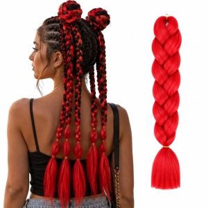 Extensii colorate pentru impletituri · rosu