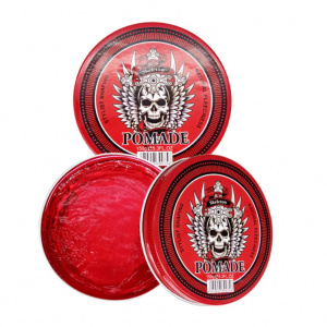 Gel pentru par Pomada Barber Shop, model Retro, aroma Capsuni, pentru barbati - Img 1