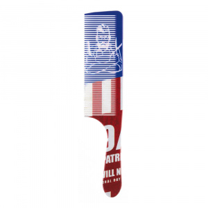 Piepten frizerie cu maner, imprimeu BarberShop vintage SUA