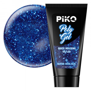 Polygel color, Piko, 30 g, 35 Glitter Royal Blue
