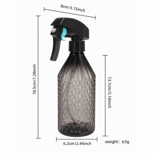 Pulverizator frizerie cu design 3D, profesional, cu bila metalica la capat, plastic rezistent dur - Img 3