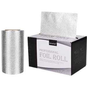 Rola folie aluminiu profesionala pentru vopsit parul, 12 cm X 50 m, frizerie, coafor - Img 6
