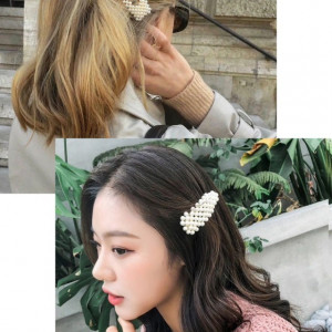 Set cap practica manechin Bella Saten cu ace agrafe cu perle coc exersat coafuri impletituri salon frizerie - Img 2