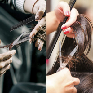 Set Coafor pentru Începători cu Foarfecă de Tuns și Cap de Manechin - Blond Auriu - Img 6