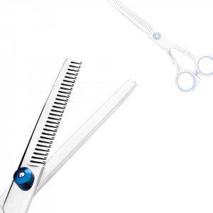 Set foarfeca de tuns si filat Asko 6" pentru frizerie coafor salon inox - Img 3