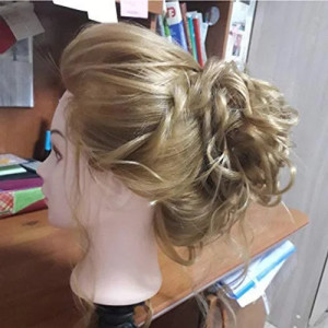 Set manechin coafor Cabelo1 Blond cu 4 perii ceramice si piepteni frizerie coafor - Img 8