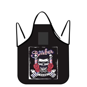 Sort frizerie barber unisex, textil, negru, marime universala - Img 2