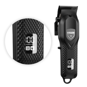WMARK NG-119 – Mașină de tuns profesională Zero Gapped, 440C Stainless Steel, 7000 RPM, 240 min autonomie - Neagra - Img 2
