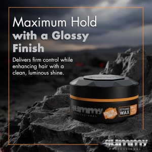 Ceară de păr - Gummy Professional Hair Styling Wax Bright Max Hold 150ml – Fixare Maximă, Strălucire Intensă, Complex cu Keratină - Img 4