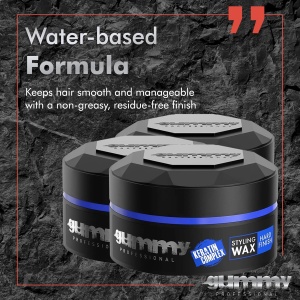 Ceară de păr - Gummy Professional Hair Styling Wax Hard Finish 150ml – Fixare Puternică, Finish Mat, Control Profesional - Img 5
