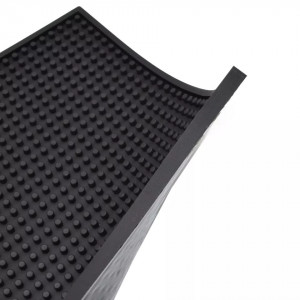 Covoras pentru ustensile frizerie Ardette, covoras antiderapant 45X30X0.8cm, suport pentru foarfeci salon barber, cauciucat, silicon - Img 5