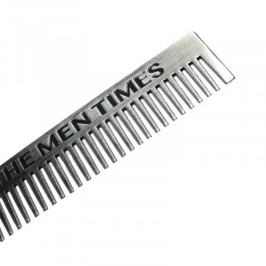 Pieptene barba metalic frizerie coafor Ardette, sterilizabil, model The Men Time - Img 2