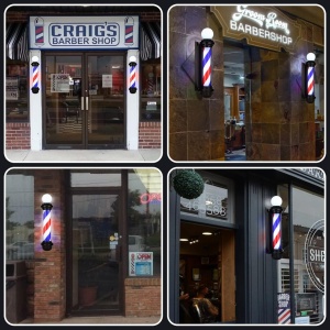 Reclama luminoasa Barber Shop, sigla Barber Pole, 68cm, rotativ, de exterior - Img 5