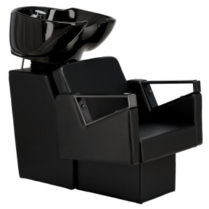 Scafa coafor unitate de spalare frizerie, neagra - Img 1