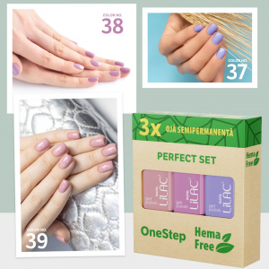 Set 3 oje semipermanente fara Hema, Colectia pastel, 3 bucati - Img 2