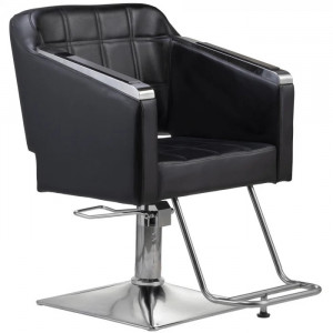 Set Mobilier coafor cu 2 scaune frizerie si scafa coafor, Negru, Eleanor - Img 3