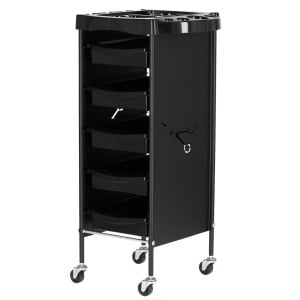 Set Mobilier coafor cu scafa frizerie, doua scaune coafor profesionale si oglinzi LED - Img 5