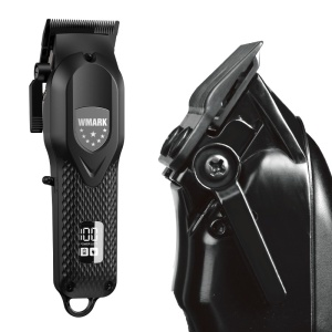 WMARK NG-119 – Mașină de tuns profesională Zero Gapped, 440C Stainless Steel, 7000 RPM, 240 min autonomie - Gri - Img 3