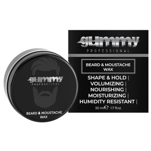 Ceară barbă și mustață Gummy 50ml – Fixare puternică, definire și styling profesional