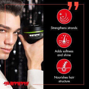 Ceară de păr - Gummy Professional Hair Styling Wax Matte Finish 150ml – Fixare Puternică, Finish Mat, Control Profesional - Img 6