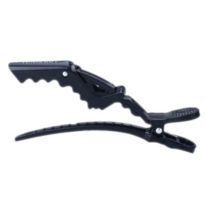 Clipsuri frizerie set 6 bucati crocodil - negru - sectionare si styling - Img 3