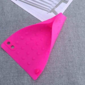 Covoras din silicon protectie termica pentru placa de par, ondulator, roz, 25x18cm - Img 2
