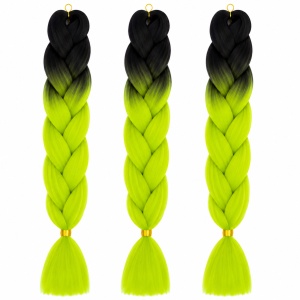 Extensie Păr Jumbo Braid Neon Lime – Păr Sintetic Premium pentru Împletituri Afro - Img 2