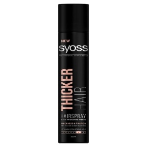Fixativ Syoss Thicker Hair cu efect de indesire, 300 ml, pentru par subtire