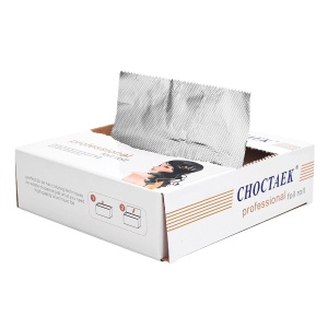 Folie aluminiu profesionala pentru vopsit parul suvite, 200 buc, 12.7x27.3cm, frizerie si coafor