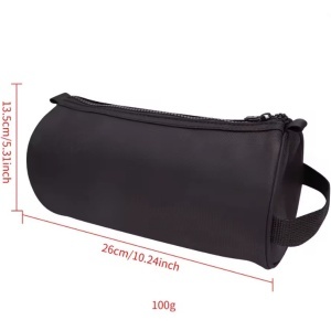 Geanta voiaj tip portfard cosmetic, neagra, 26x13.5 cm - Img 3