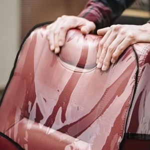 Husa pentru protectie scaun coafor, transparenta - Img 7