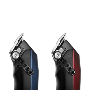 Mașină de Tuns Profesională WMARK NG-125 – 7500 RPM, Lame Inox 5Cr15 & Ceramică, Afișaj Digital, 8 Piepteni, Autonomie 150 min – Albastra - Img 2