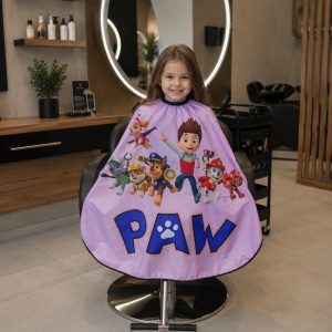 Pelerină de Tuns pentru Copii cu Patrula Cățelușilor (Paw Patrol) – Impermeabilă - Img 3
